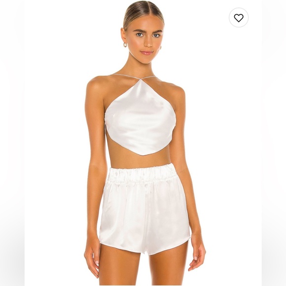 WHITE CROP TOP REVOLVE NATALIE ROLT - Picture 3 of 3